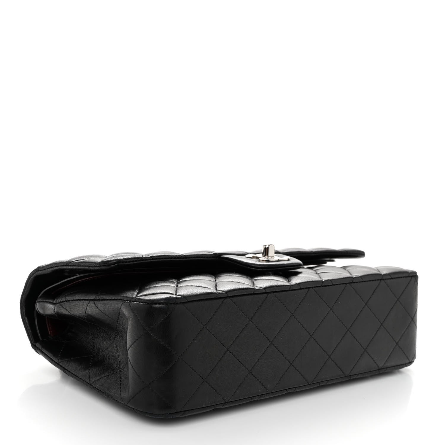 Chanel Lambskin Quilted Medium Double Flap Black 4 of 11
