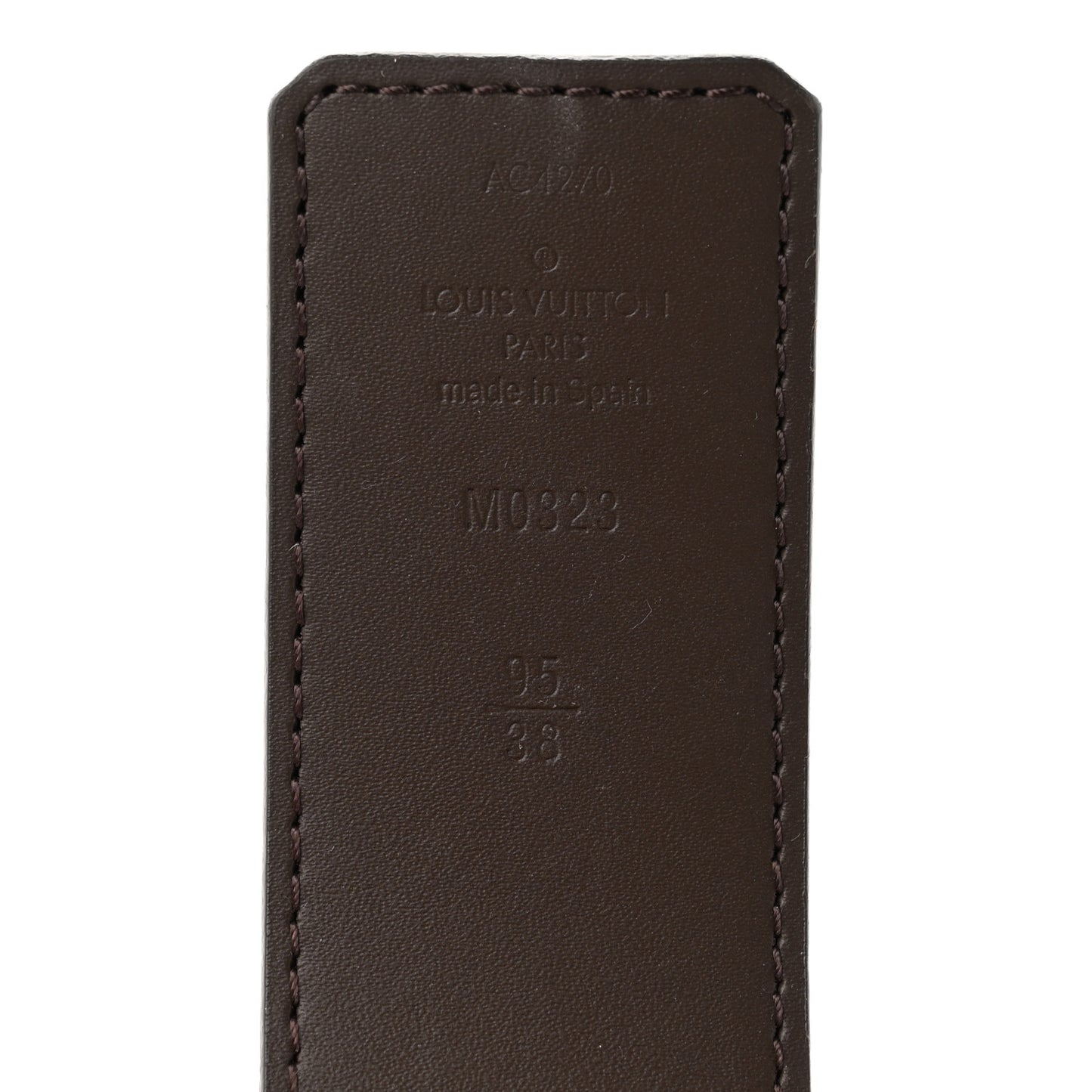 Monogram Calfskin 40mm LV Initiales Reversible Belt 95 38 Brown