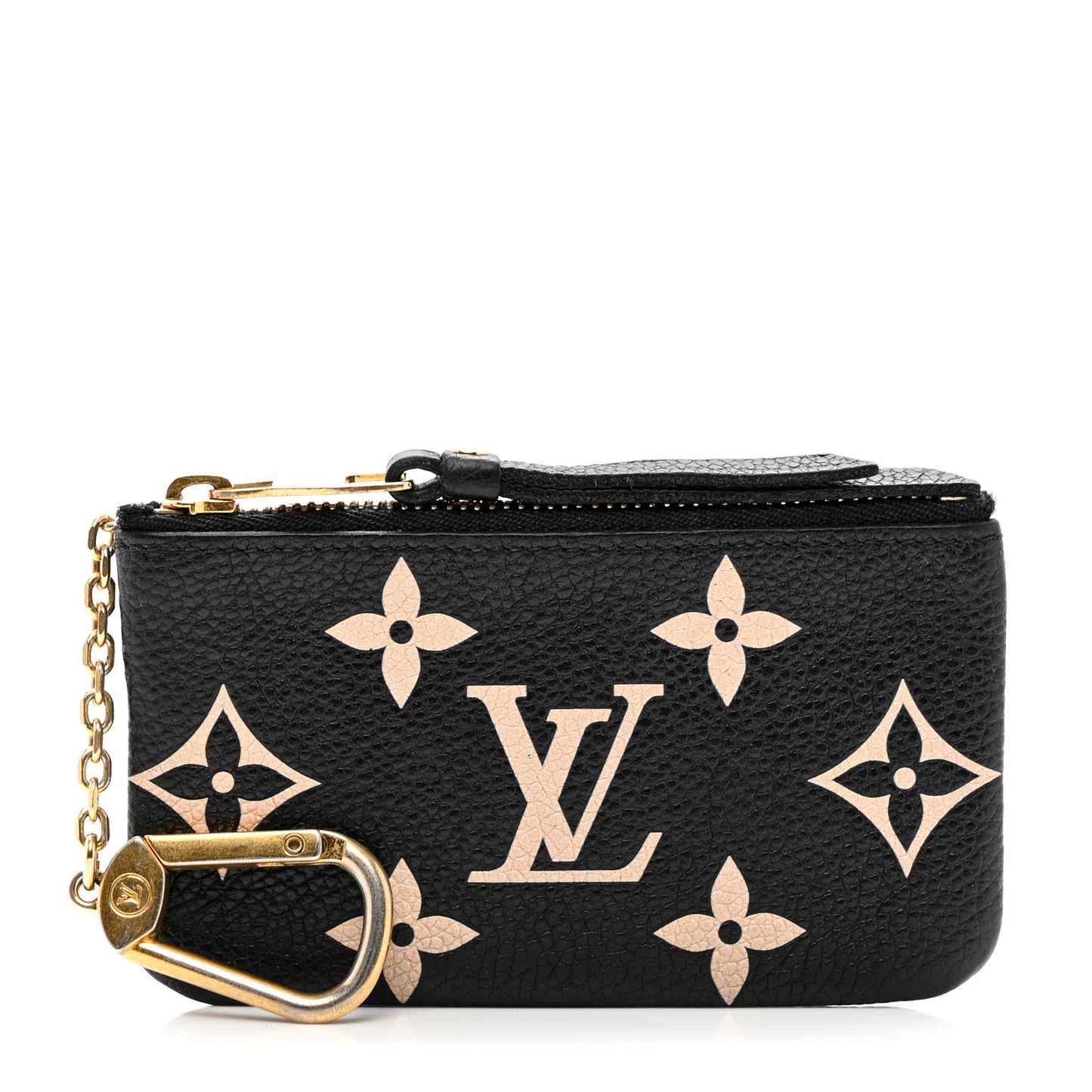 Empreinte Monogram Giant Key Pouch Black Beige