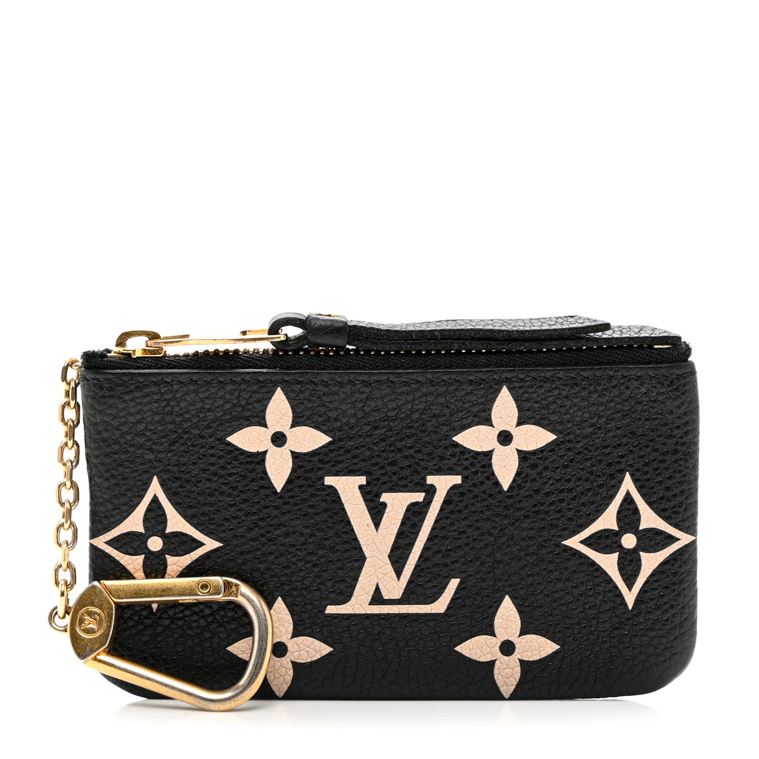 Louis Vuitton Empreinte Monogram Giant Key Pouch Black Beige 1 of 7