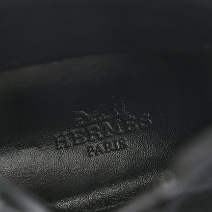 Hermes Stretch Velvet Goatskin Saint Honore Ankle Boots 37 Black 7 of 9