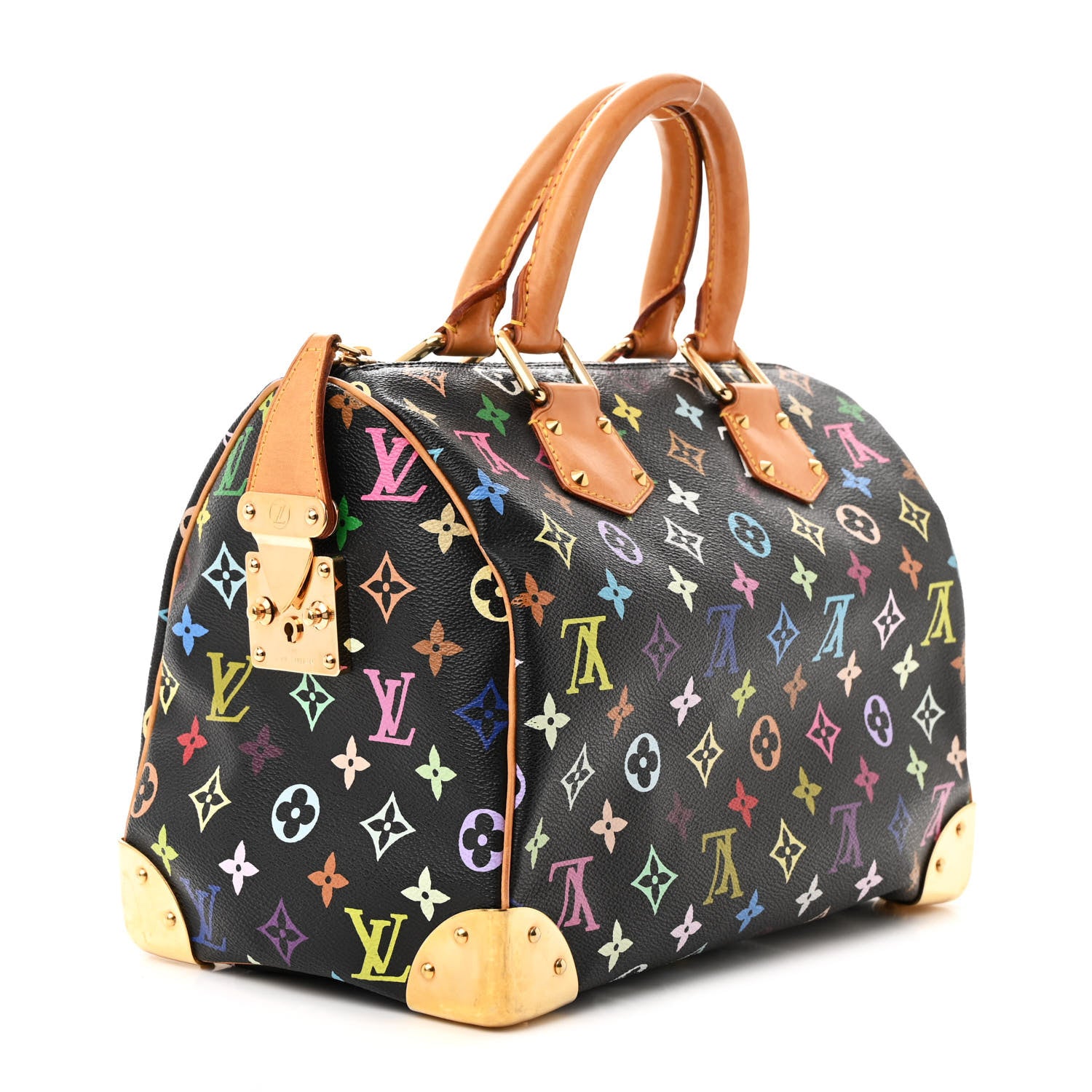 Louis Vuitton Monogram Multicolor Speedy 30 Black 3 of 20