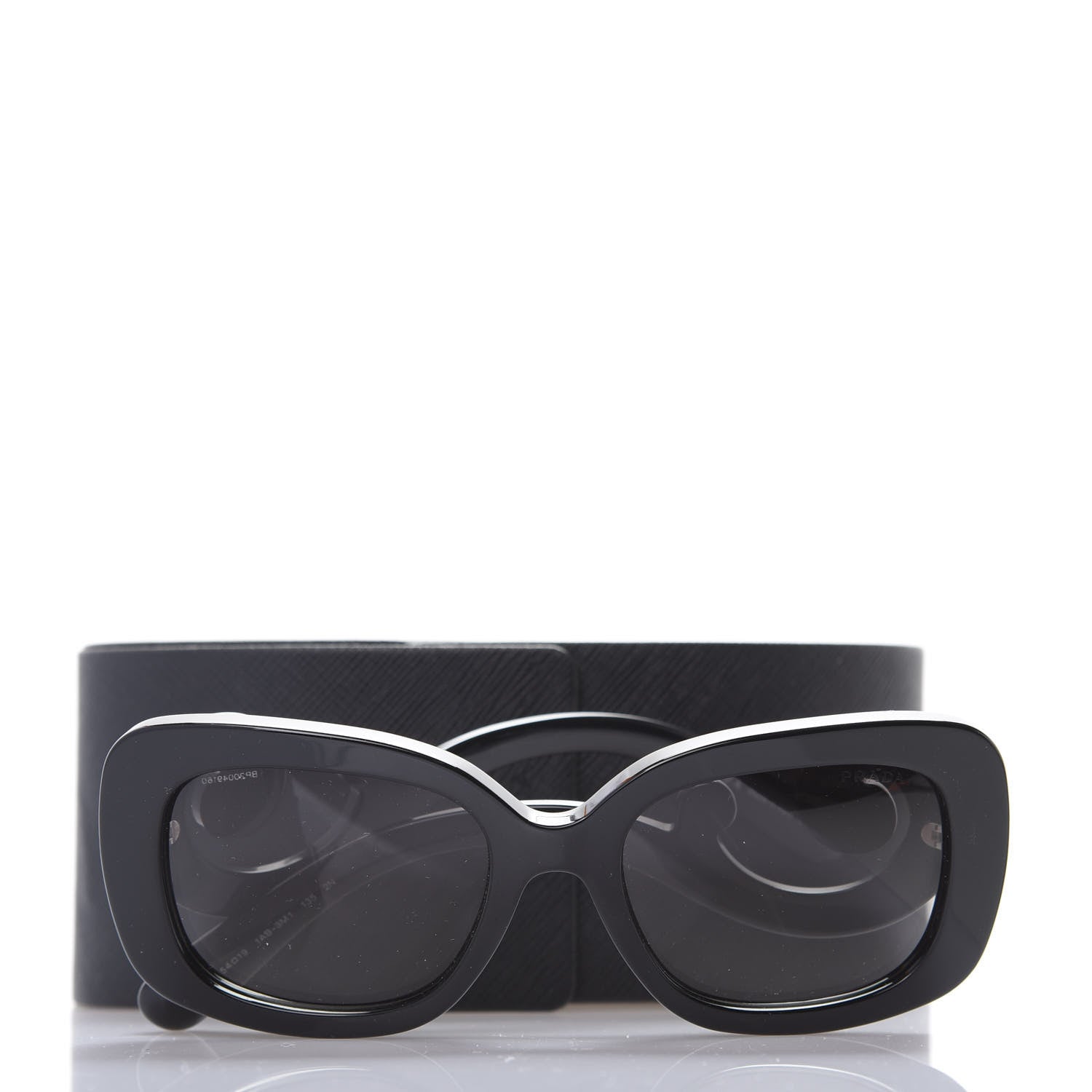 Prada Acetate Baroque Sunglasses SPR 27O Black 8 of 8