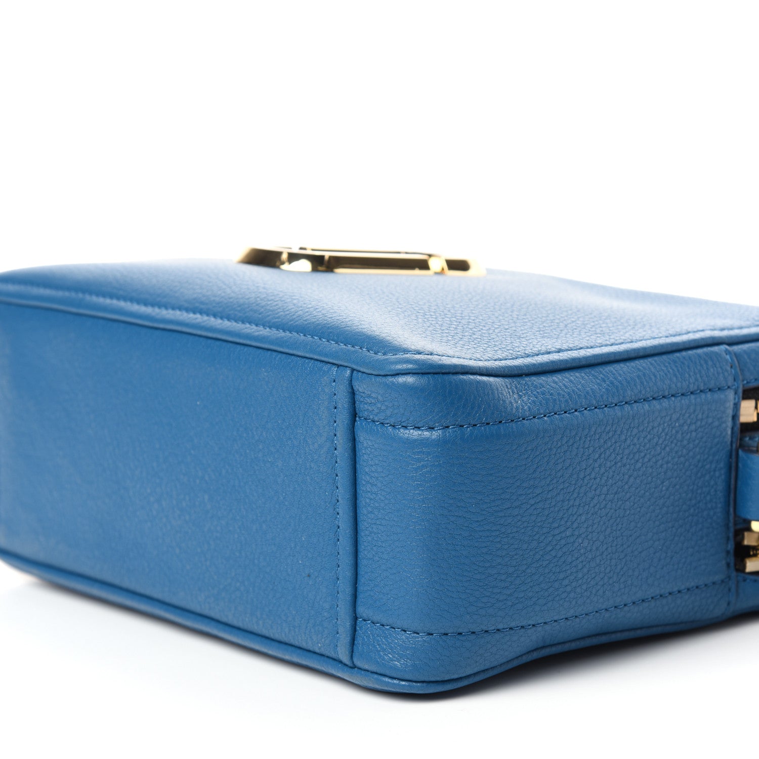 Marc Jacobs Supple Natural Grain Calfskin The Softshot 27 Bag Blue Monday 9 of 10