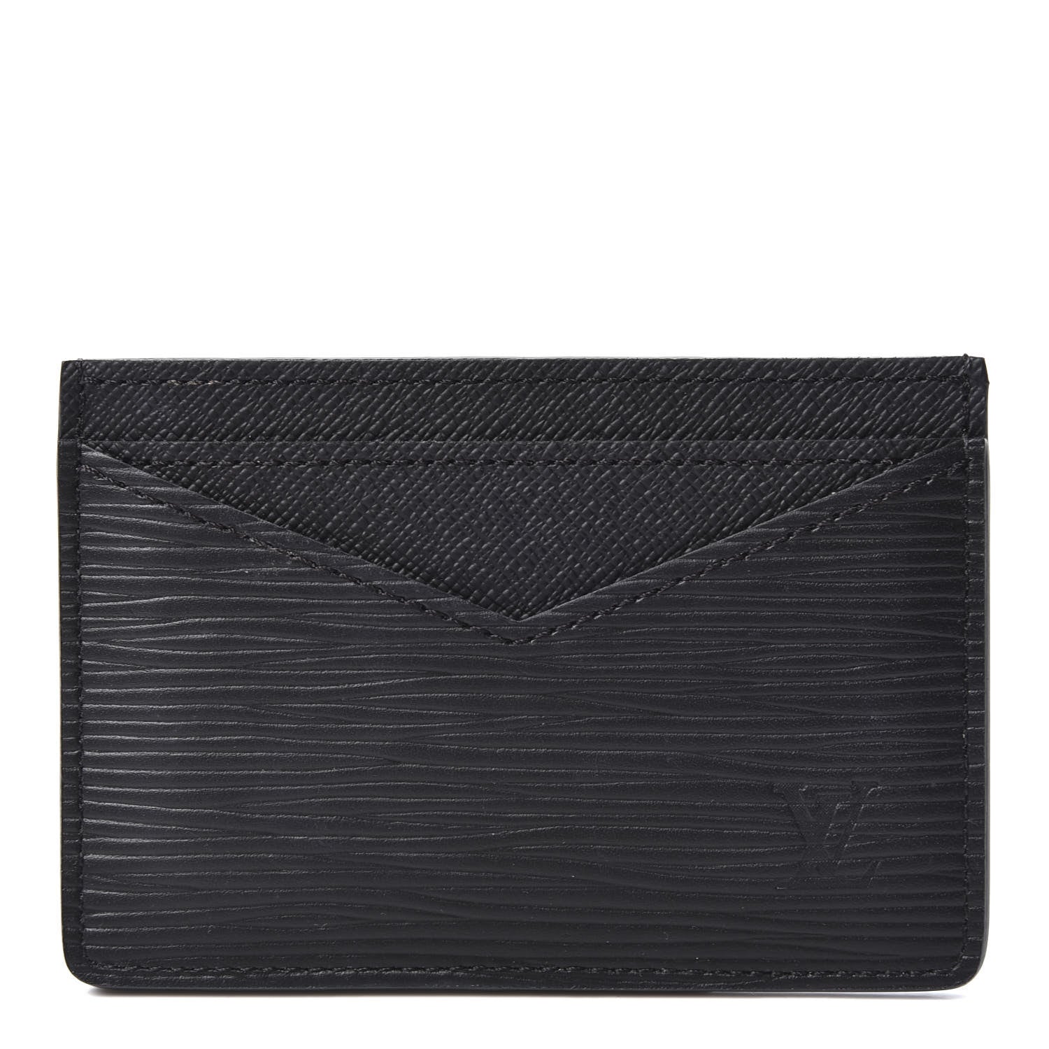 Louis Vuitton Epi Neo Porte-Cartes Card Holder Black 1 of 8