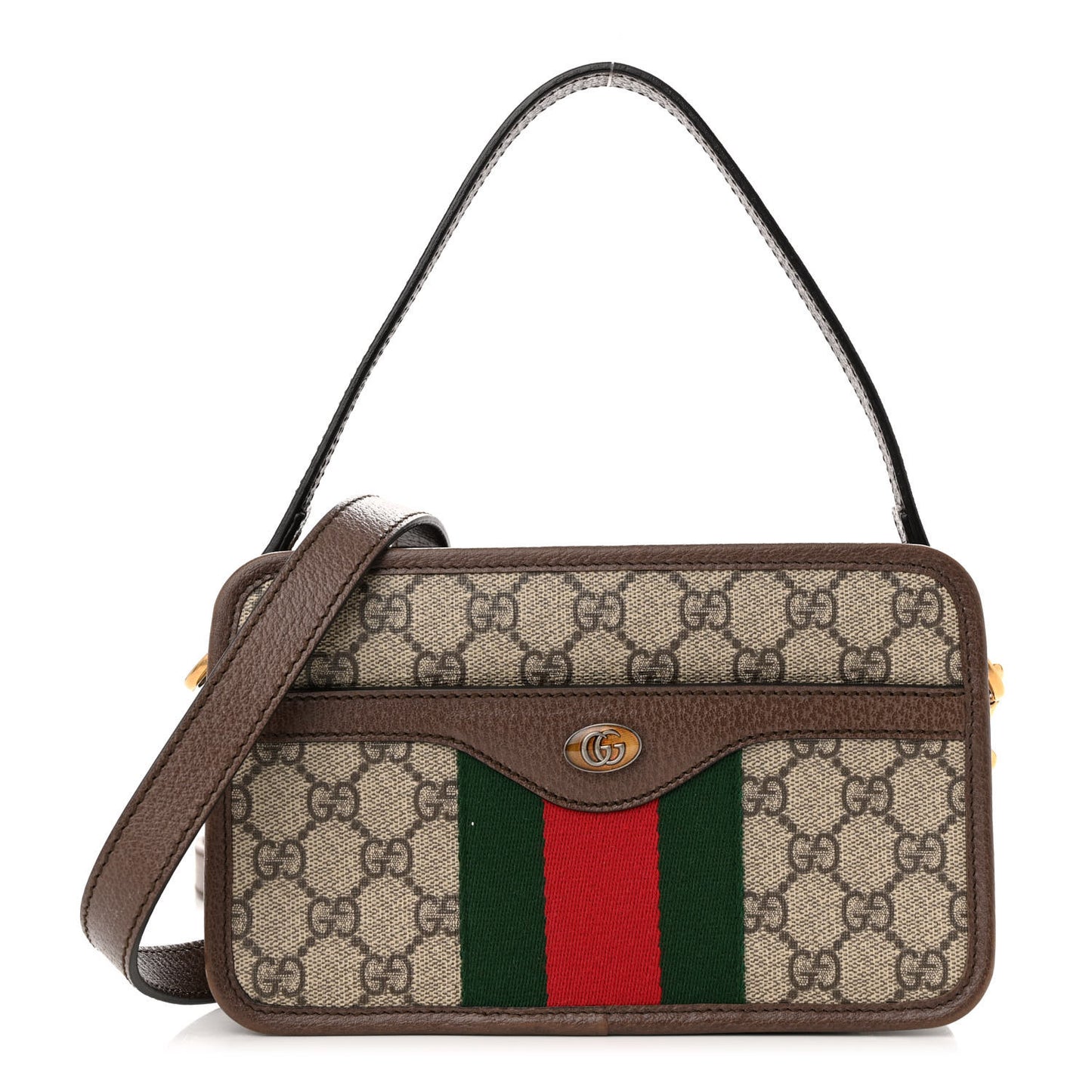 GG Supreme Monogram Web Ophidia Crossbody Bag Beige New Acero