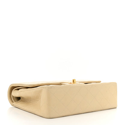 Chanel Lambskin Quilted Medium Double Flap Beige 4 of 10