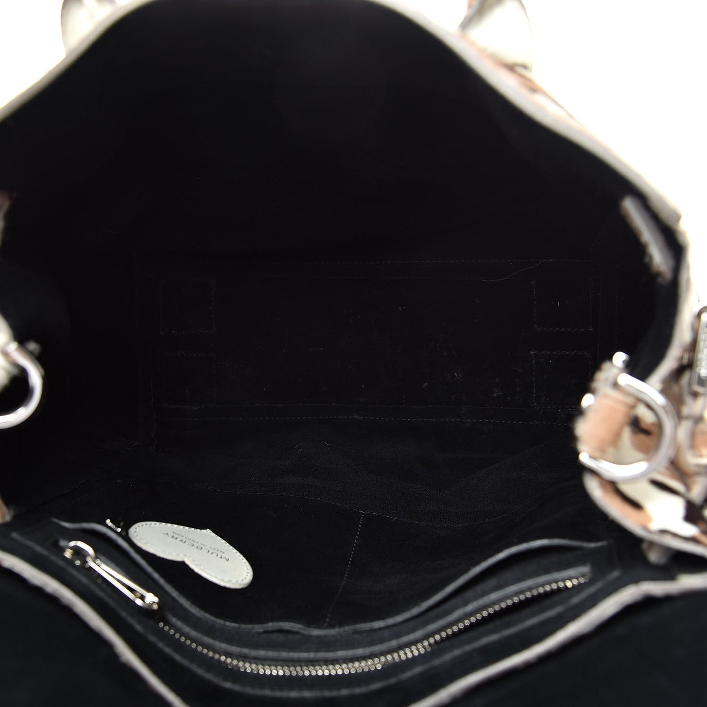 Calf Hair Camo Cara Delevingne Mini Backpack Beige