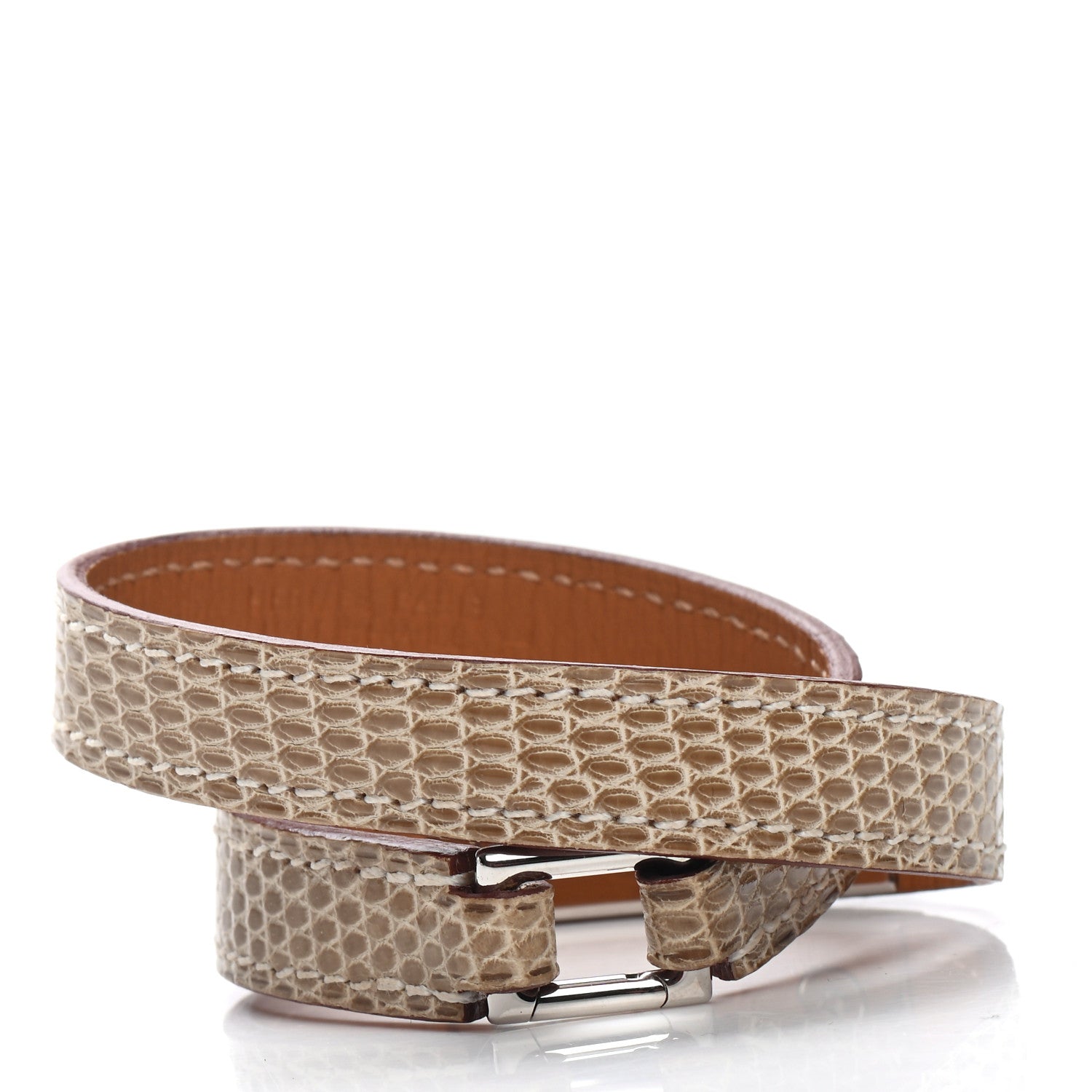 Hermes Lizard Rivale Double Tour Bracelet XS Ombre 3 of 5