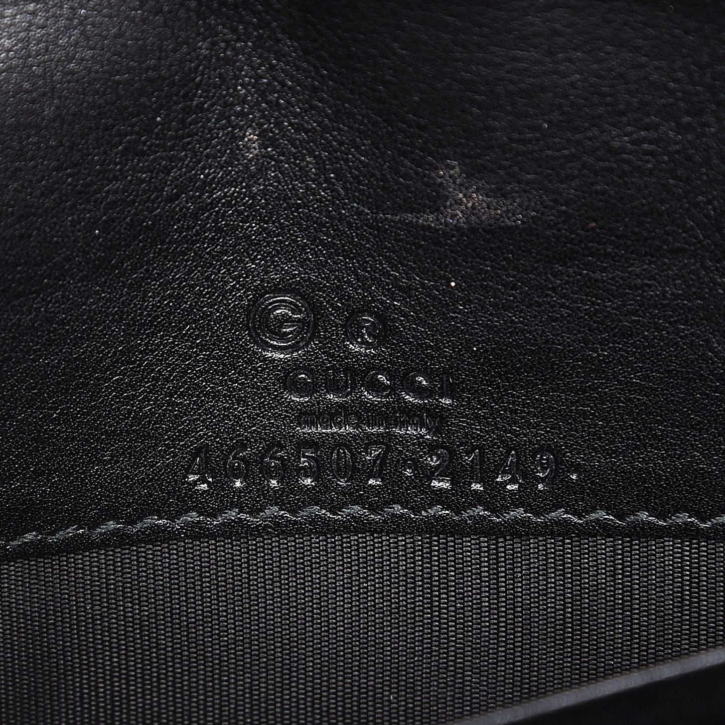 Microguccissima Crossbody Wallet Black
