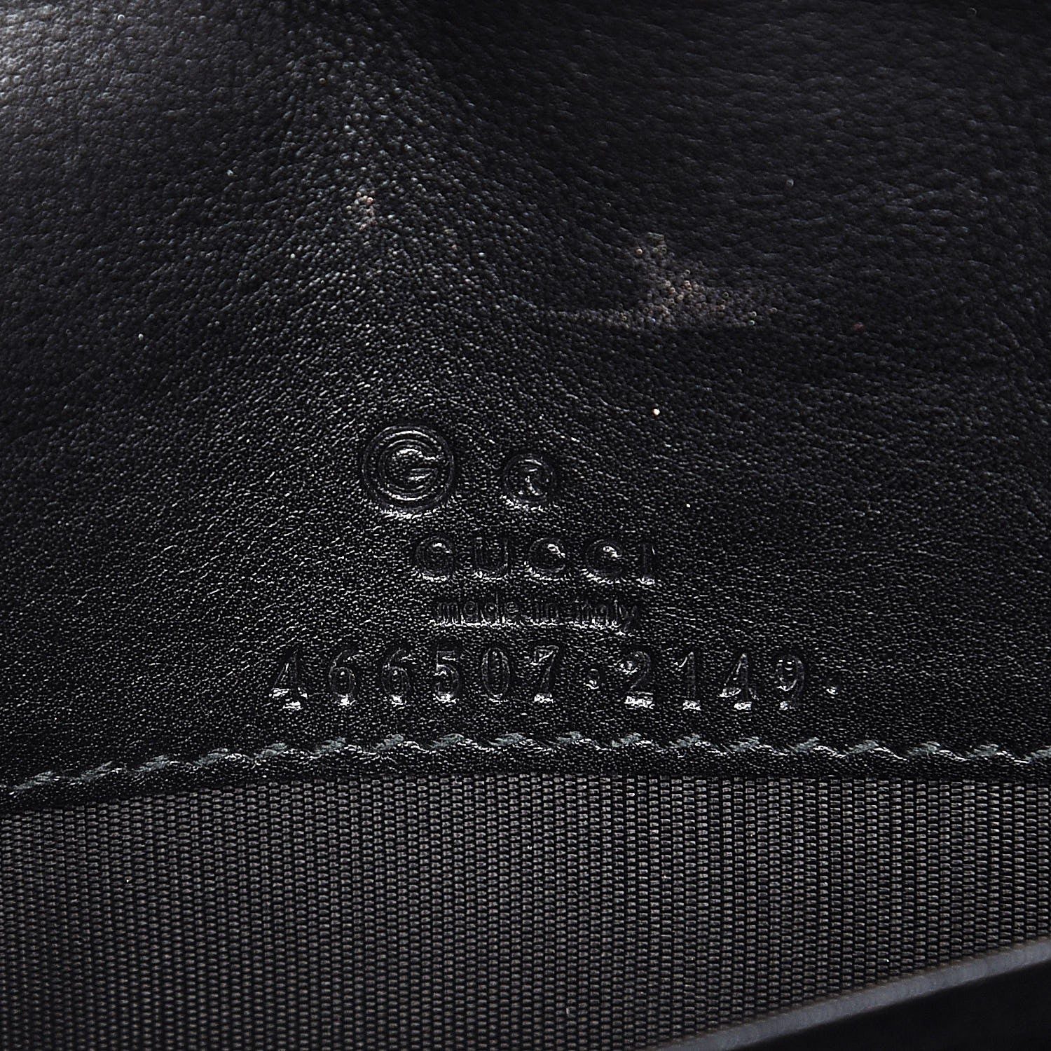 Gucci Microguccissima Crossbody Wallet Black 6 of 9