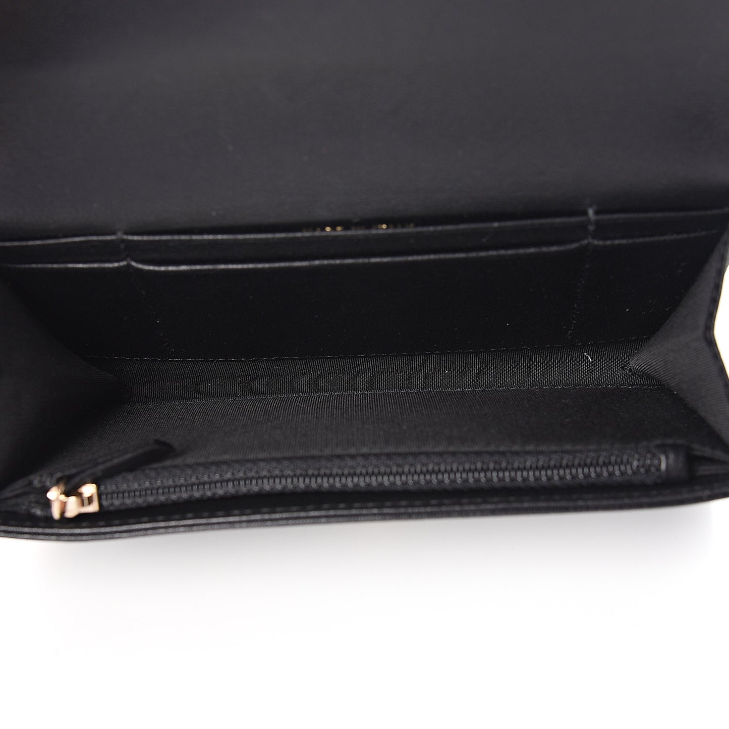 Lambskin Quilted Medium Chanel 19 Flap Wallet Black