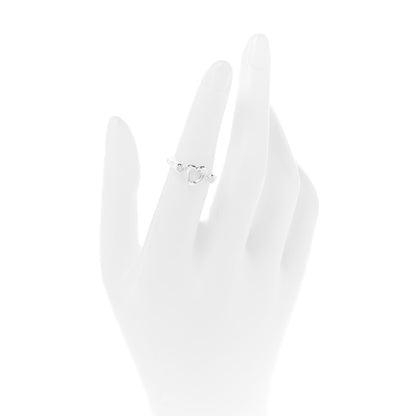 Tiffany Sterling Silver Diamond Elsa Peretti Open Heart Ring 50 5.5 2 of 5