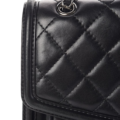 Chanel Lambskin Quilted Large Geometric Flap Black 11 of 17