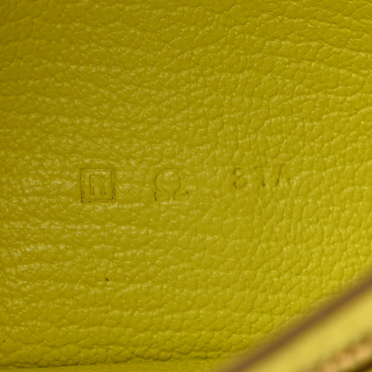 Hermes Chevre Mysore Bearn Gusset Wallet Lime 7 of 12