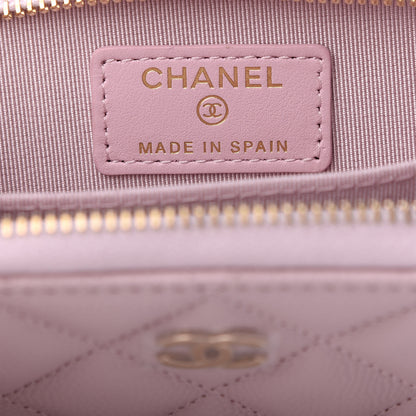 Chanel Caviar Quilted Zip Coin Purse Light Pink 7 of 8