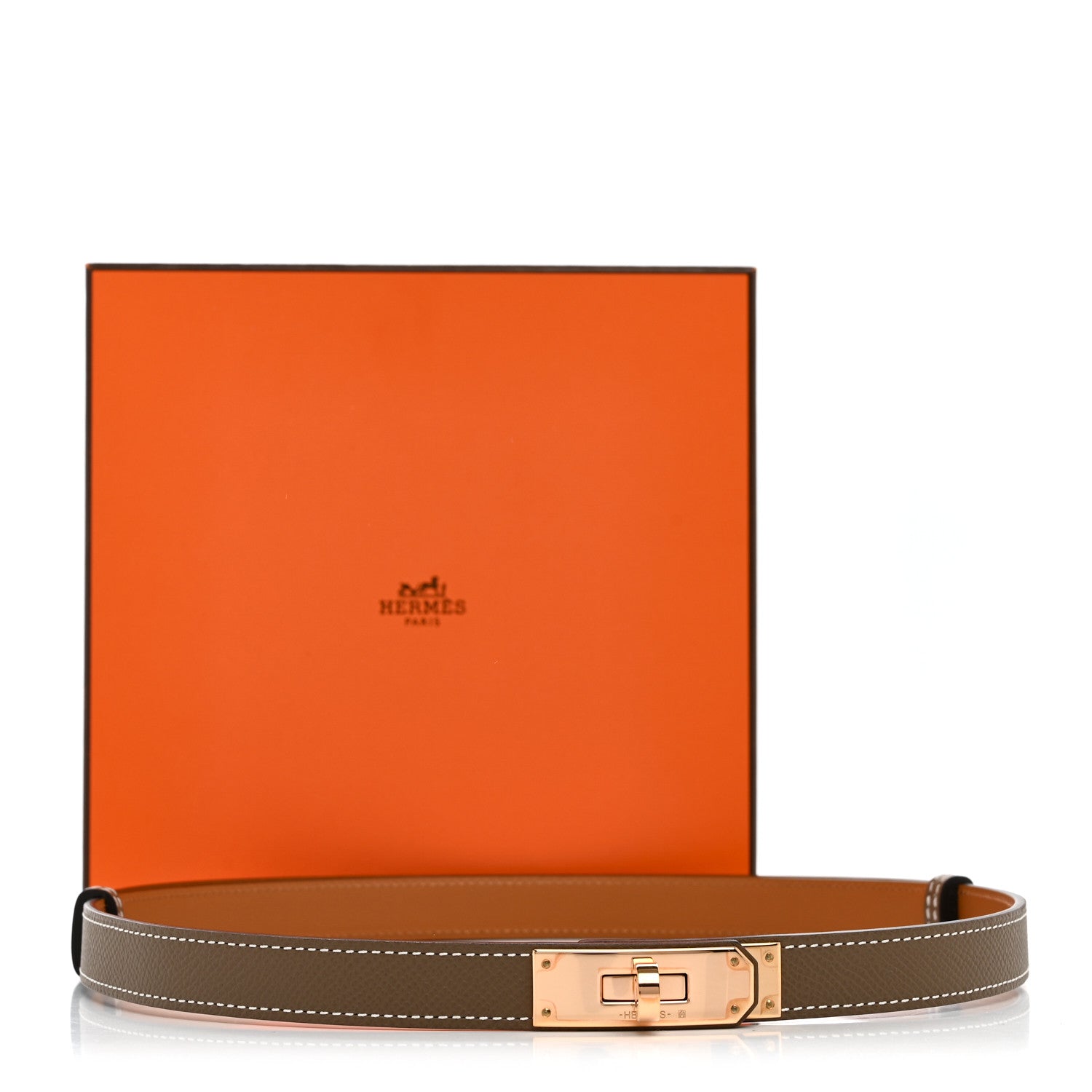 Hermes Epsom Kelly Belt Etoupe Etoupe 4 of 4