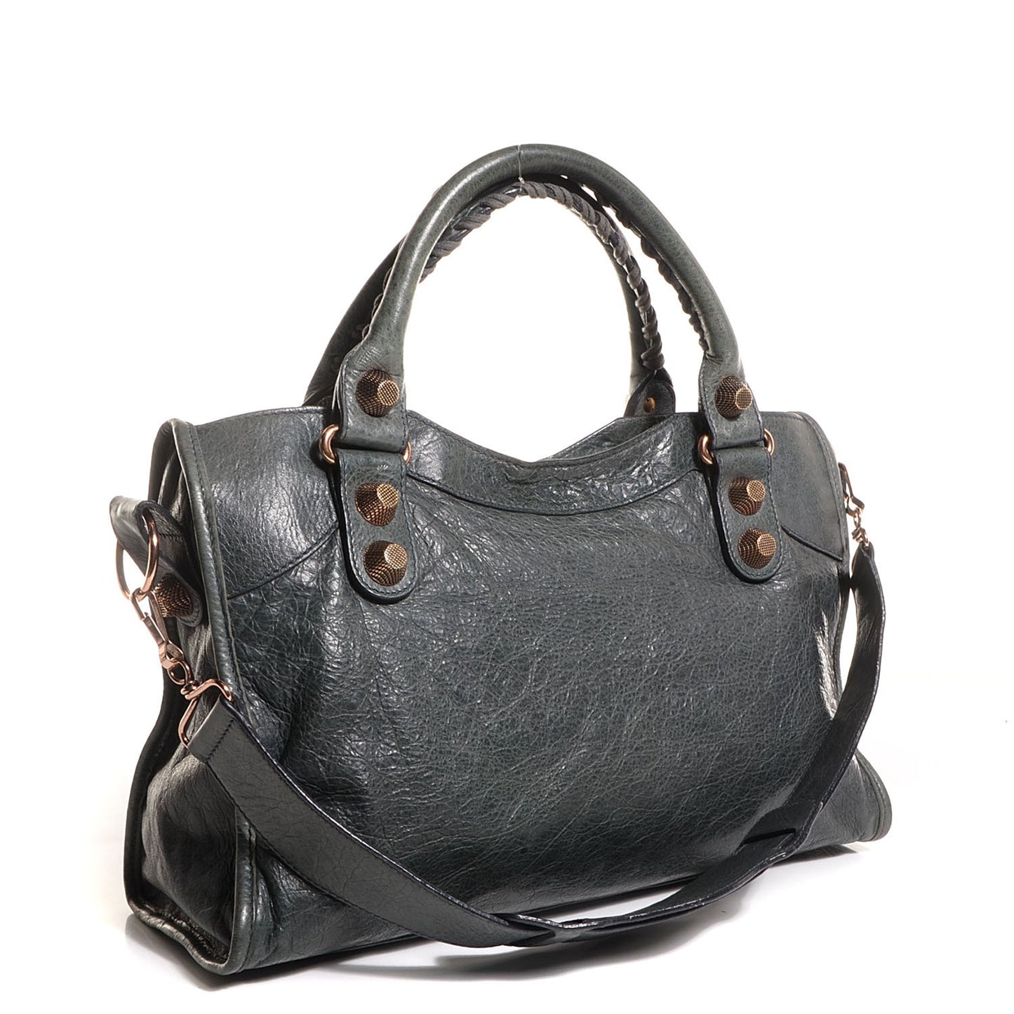 Agneau Giant 21 Rose Gold Hardware City Anthracite