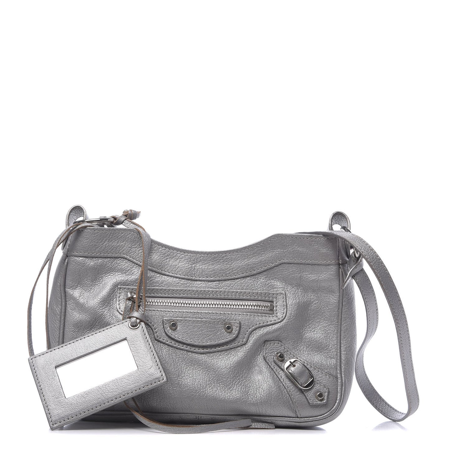 Chevre Classic Silver Hardware Hip Grey