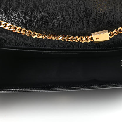 Saint Laurent Grain De Poudre Medium Classic Monogram Kate Satchel Black 4 of 5