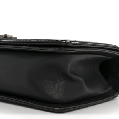 Chanel Calfskin Quilted Double Stitch New Medium Boy Flap Black 10 of 14