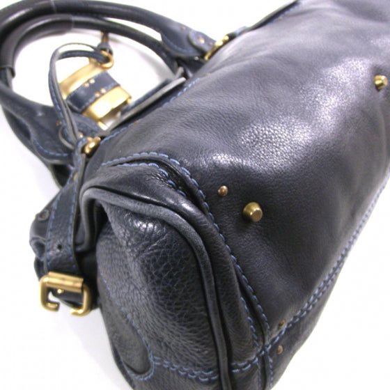 Chloe Leather Paddington Satchel Blue Nuit 5 of 16