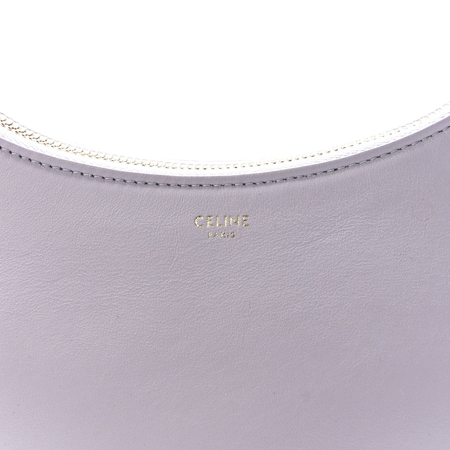 Smooth Calfskin Ava Shoulder Bag Lavender Grey