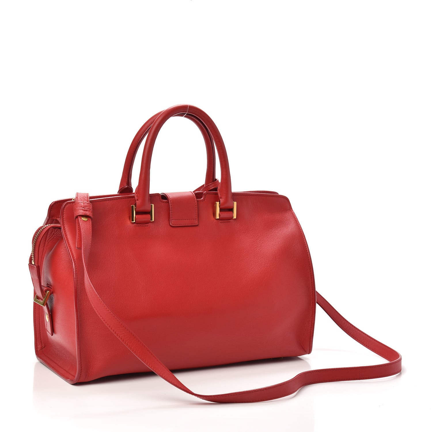Saint Laurent Calfskin Small Classic Y Cabas Red 3 of 8