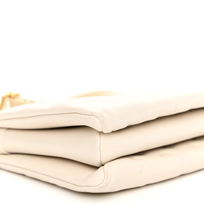 Louis Vuitton Lambskin Embossed Monogram Coussin PM Beige Cream 9 of 10