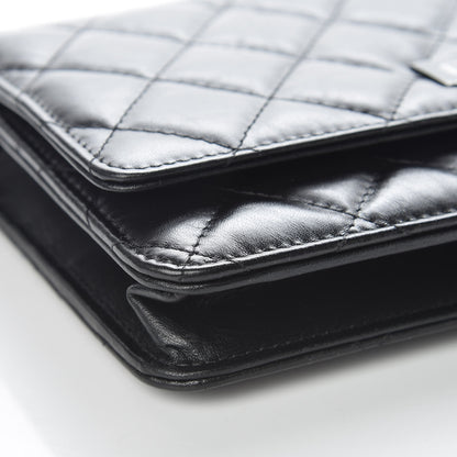 Chanel Aged Calfskin Reissue Wallet On Chain WOC So Black 10 of 12