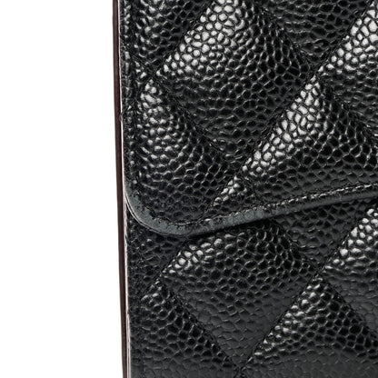 Chanel Caviar Quilted Large Flap Wallet Black 16 of 18
