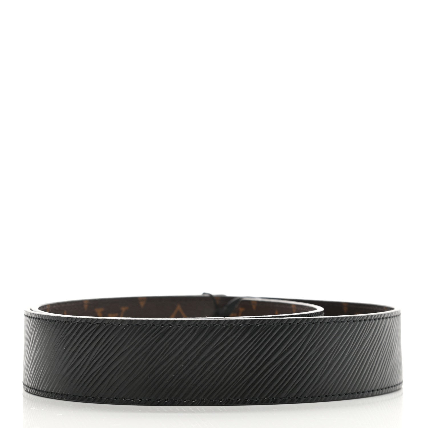 Louis Vuitton Monogram Epi 35mm LV Circle Reversible Belt 85 34 Black 4 of 9