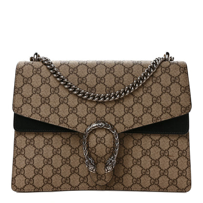 Gucci GG Supreme Monogram Medium Dionysus Shoulder Bag Black 1 of 11