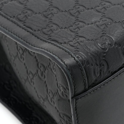 Gucci Guccissima Medium Padlock Tote Black 16 of 19