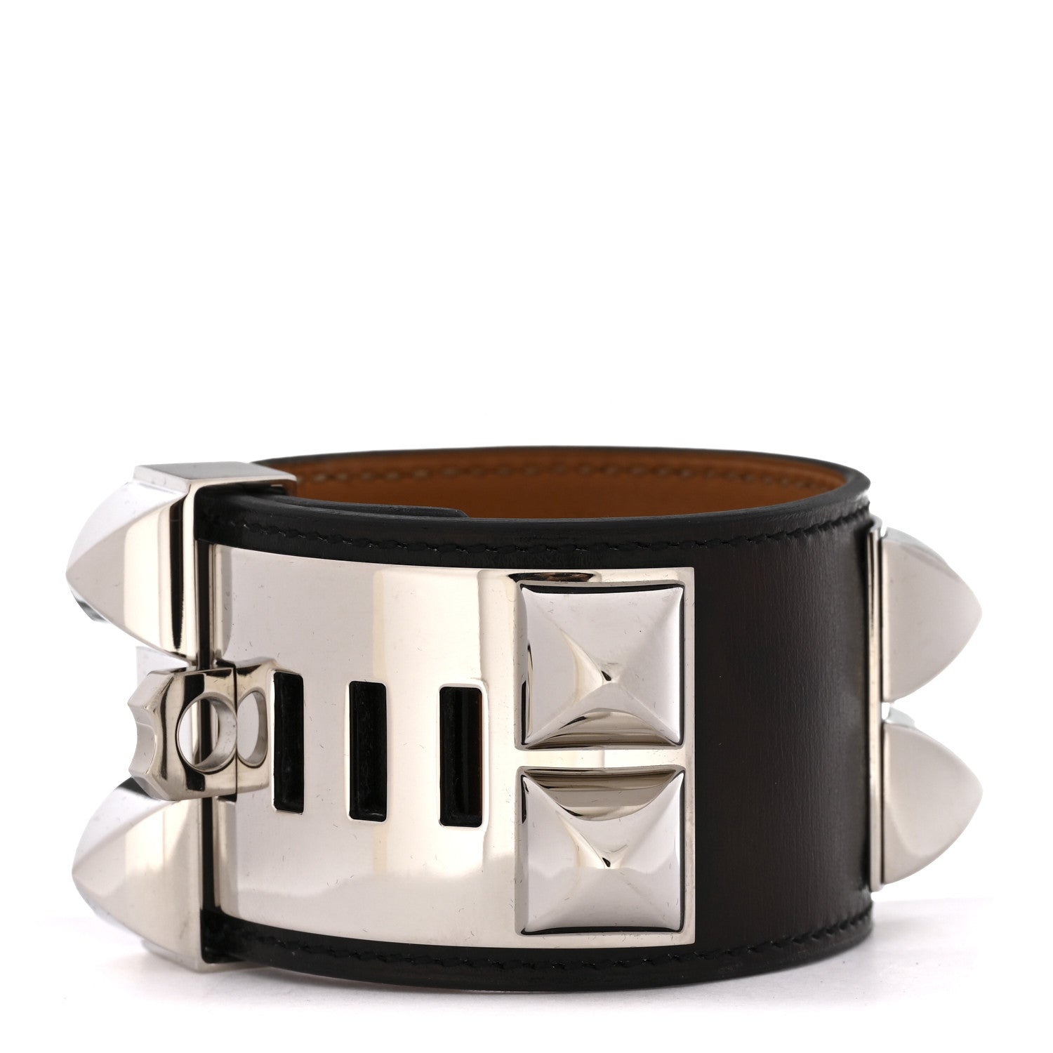 Hermes Box Collier De Chien CDC Bracelet S Black 3 of 7