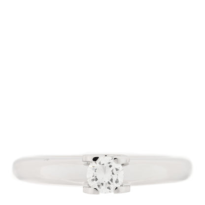 Cartier 18K White Gold Diamond .33ct Louis Cartier Engagement Ring 51 5.75 1 of 4