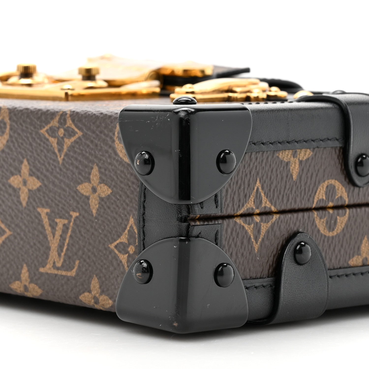 Louis Vuitton Monogram Petite Malle Black 9 of 12