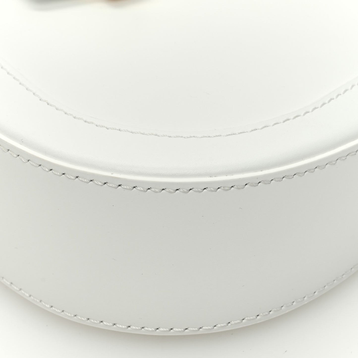 Calfskin Small Greca Goddess Hobo White