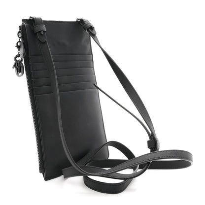 Christian Dior Ultra Matte Calfskin Cannage Lady Dior Zip Wallet With Strap Black 3 of 10