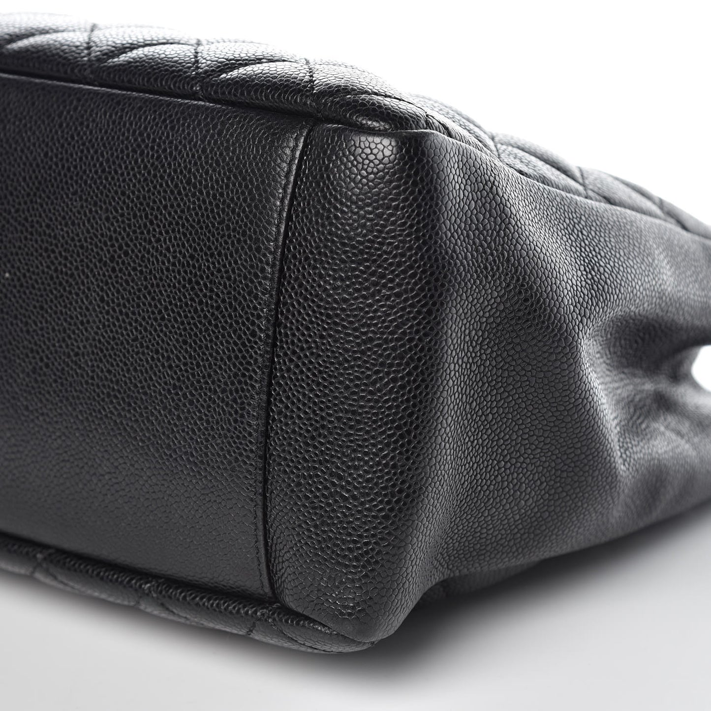 Caviar Quilted Grand Shopping Tote GST Black