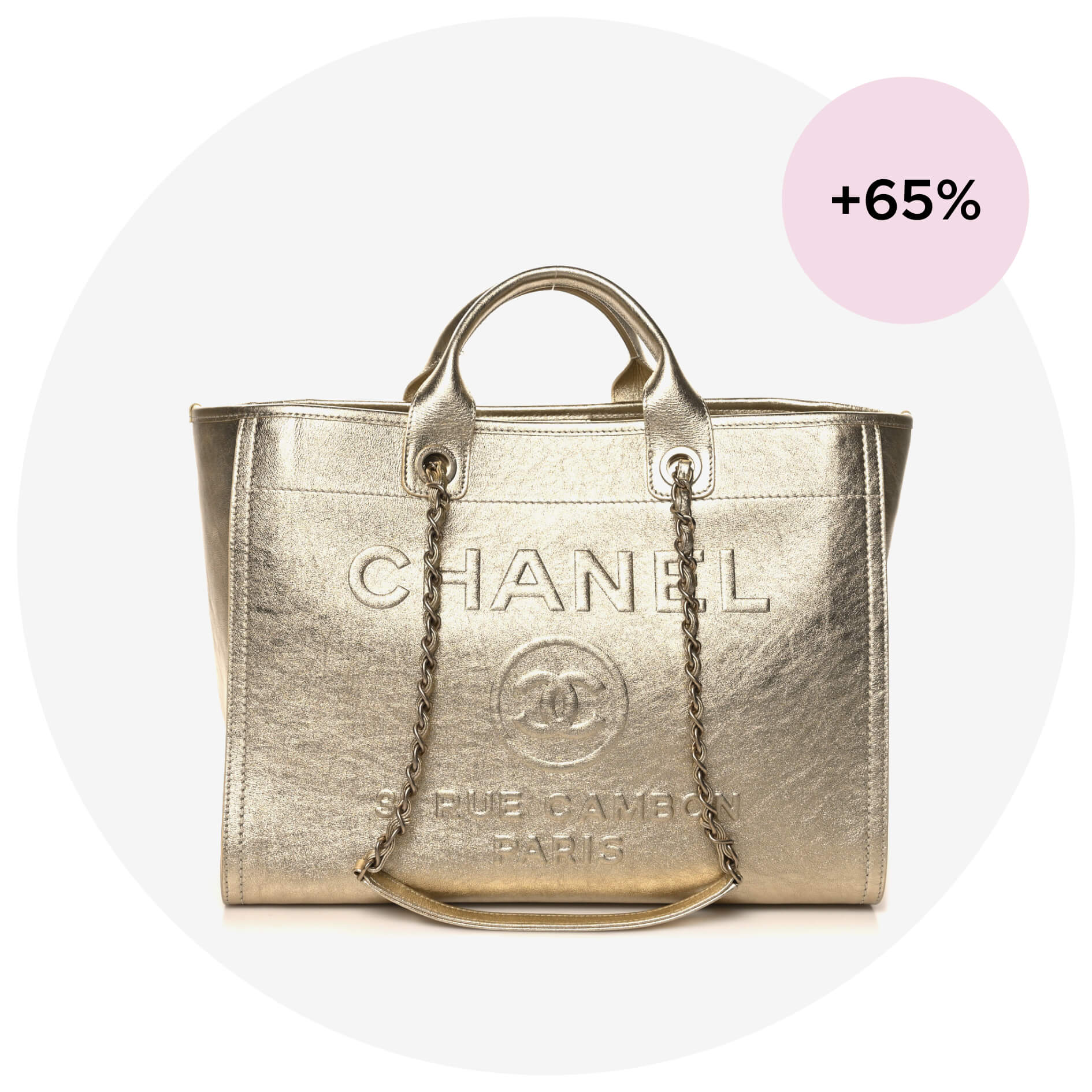 next one is a metallic bag that is trending at 65%