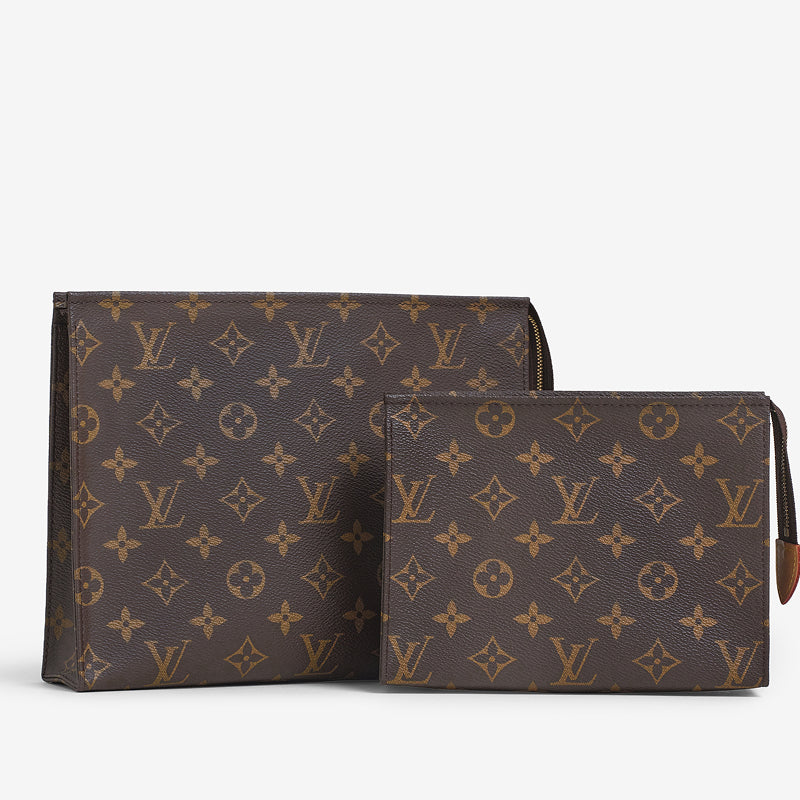 two Louis Vuitton monogram toiletry pouches