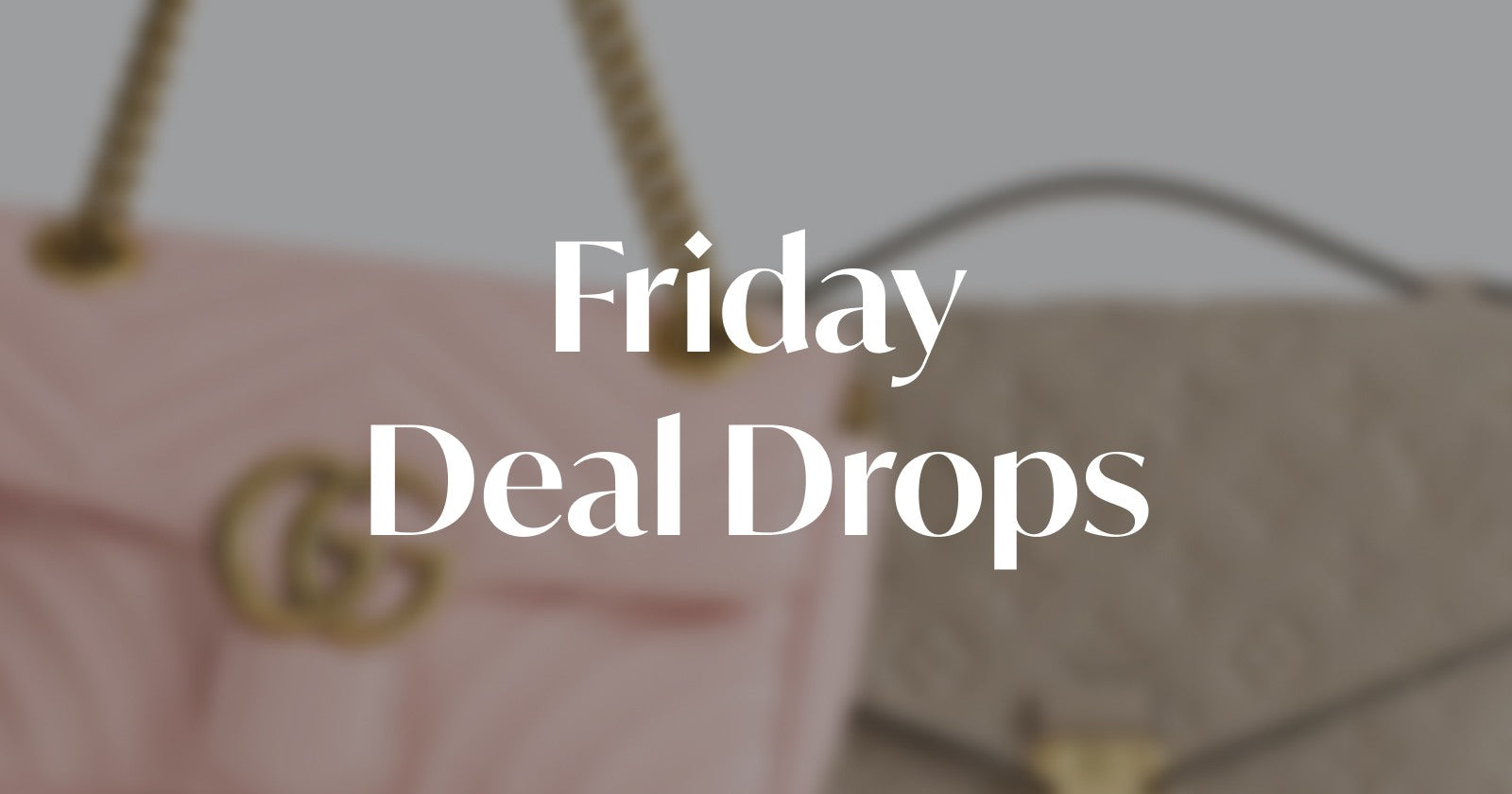 a blurred image of a light pink Gucci Marmont bag and a beige Louis Vuitton monogram empriente pochette metis bag with 
