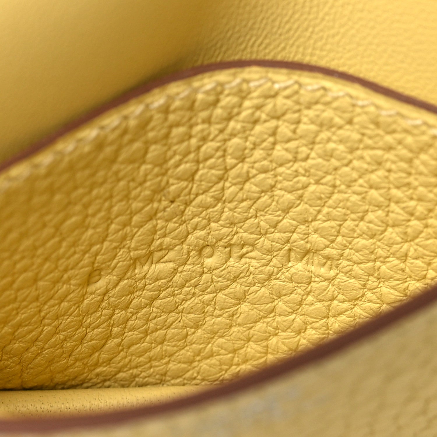 Hermes Togo Dogon Card Case Jaune Poussin 7 of 9