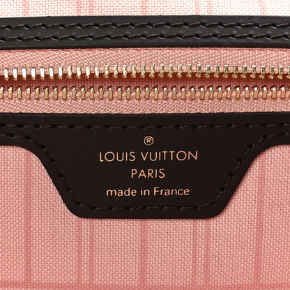 Louis Vuitton Damier Ebene Braided Neverfull MM Pink 6 of 9