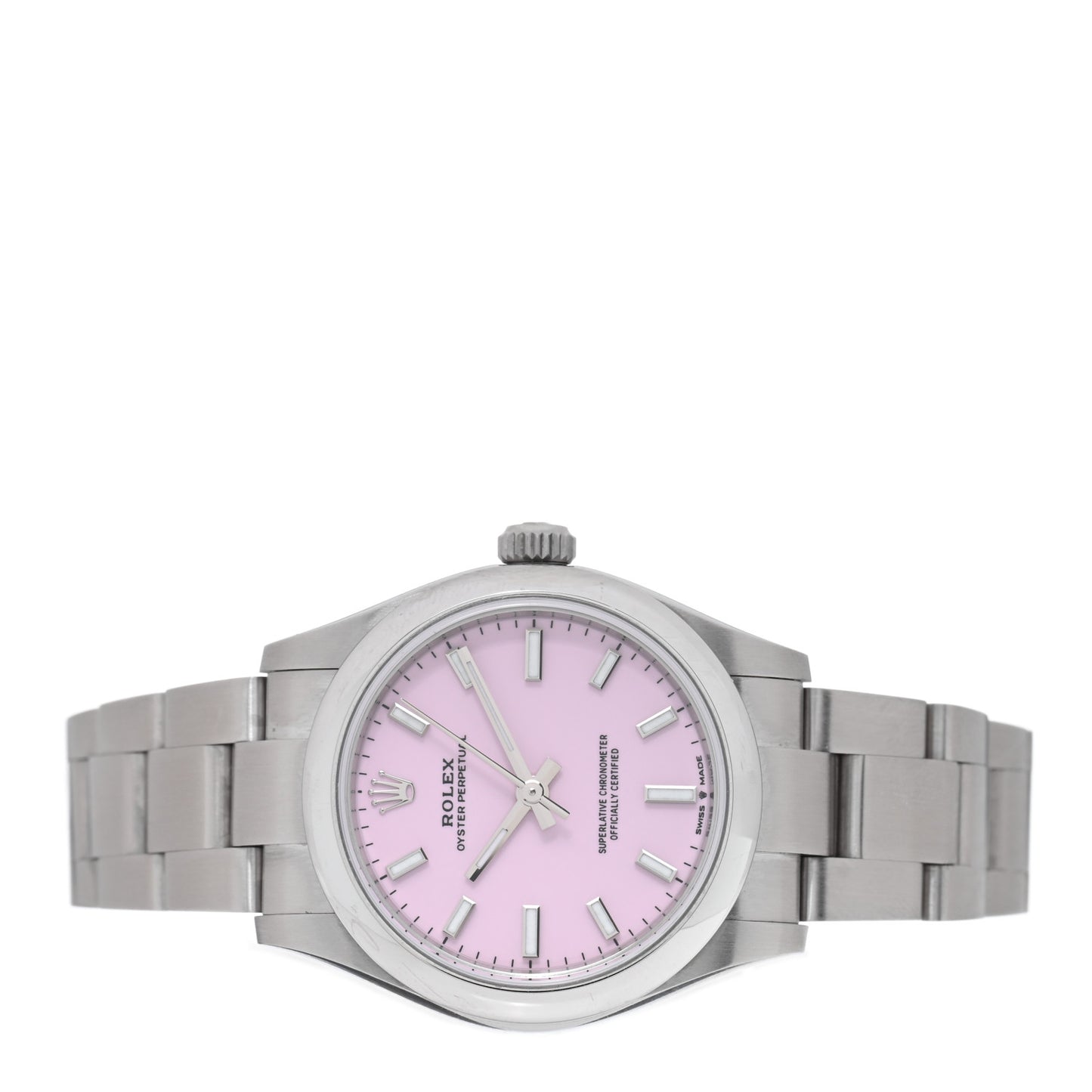 Stainless Steel 31mm Oyster Perpetual Watch Candy Pink 277200