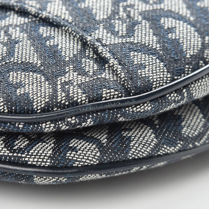 Christian Dior Monogram Saddle Bag Blue 8 of 9