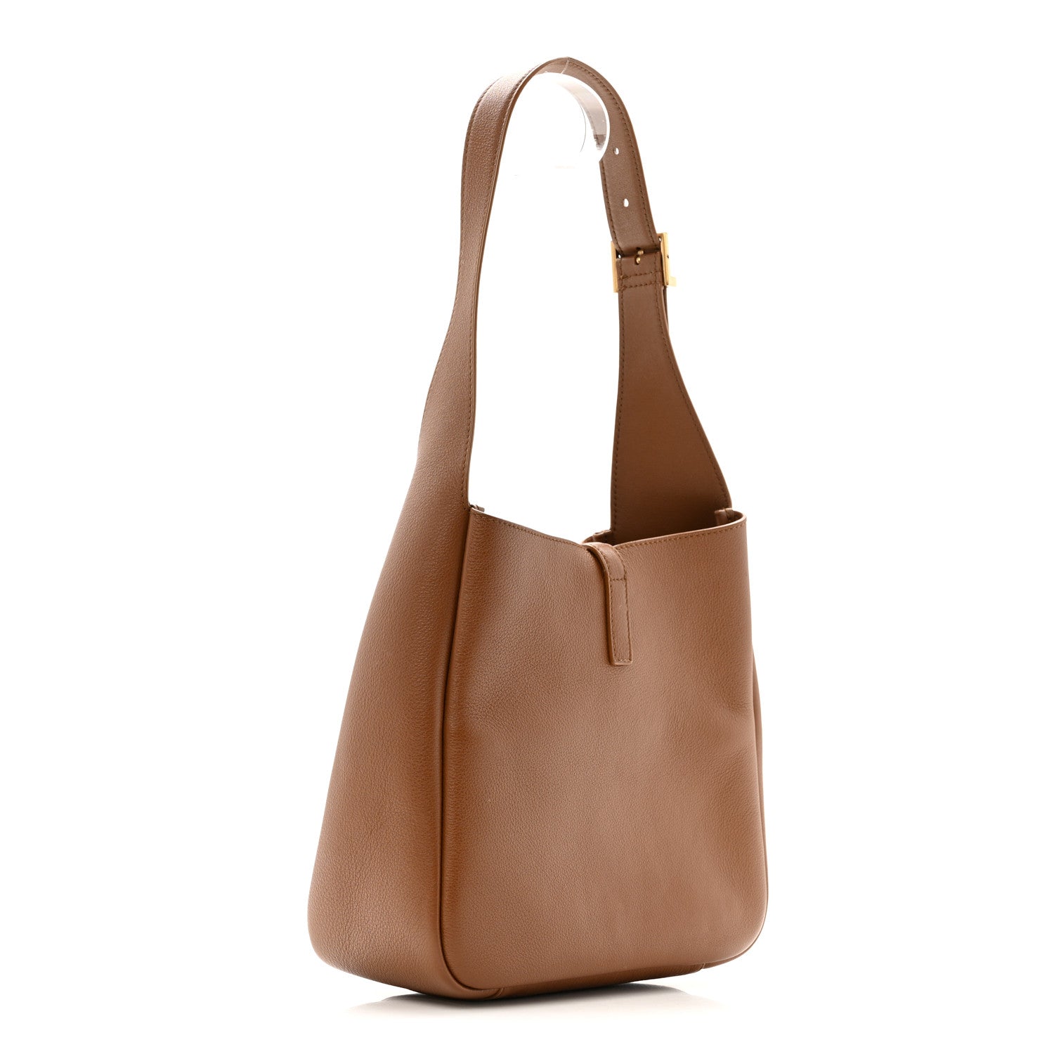 Saint Laurent Grained Calfskin Small Le 5 A 7 Supple Hobo Fox 3 of 12