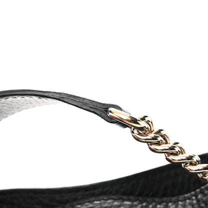 Gucci Pebbled Calfskin Medium Soho Chain Shoulder Bag Black 14 of 17