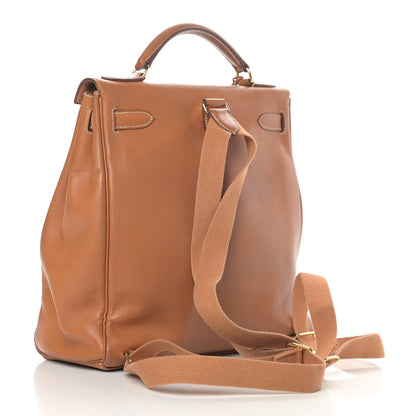Hermes Togo Kelly Ado Backpack Gold 3 of 13